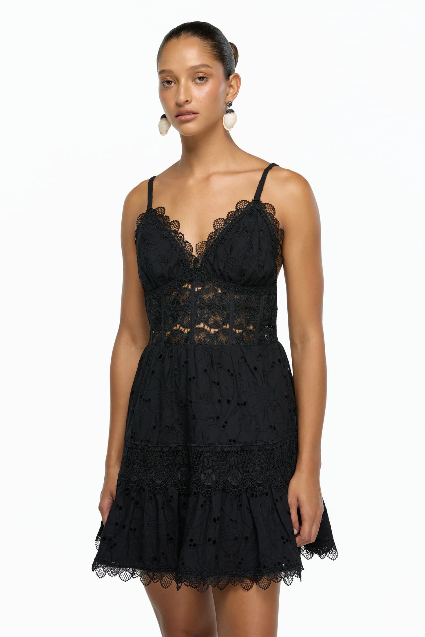 PENELOPE MINI DRESS BLACK - imagen 1