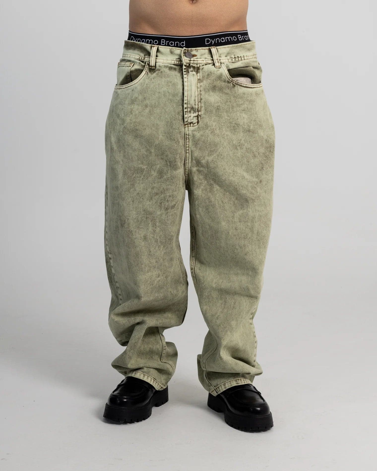 Jean Baggy Green Washed - imagen 1