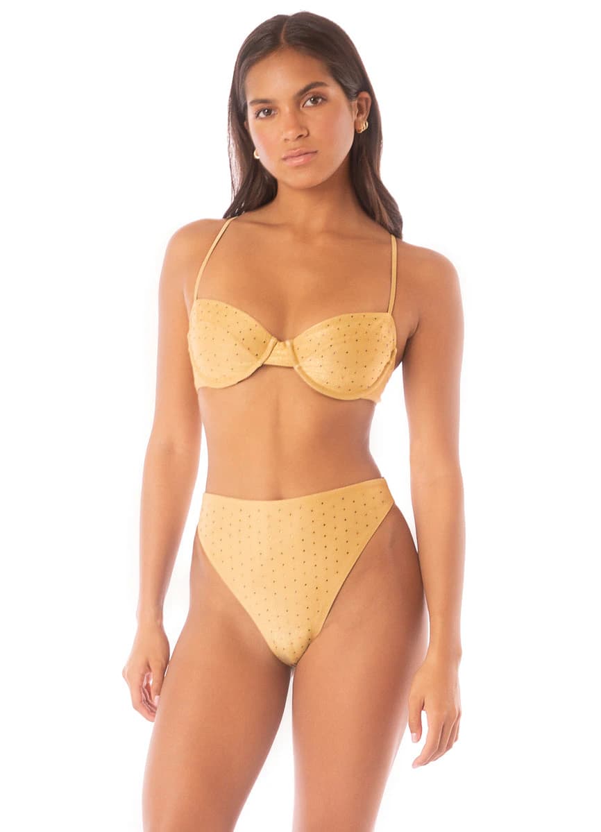 Maaji Creamy Gold Golden Underwire Bikini Top - imagen 1