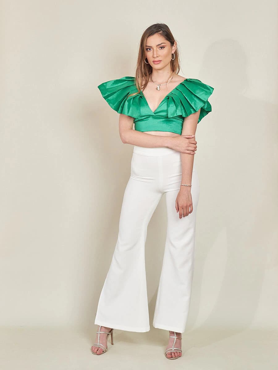 Pantalon Flecos Blanco - imagen 2