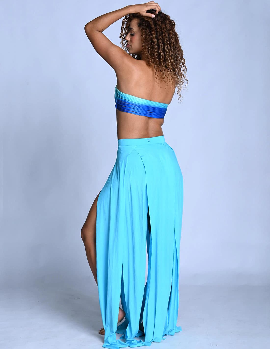 Falda Stripe Turquoise - imagen 2