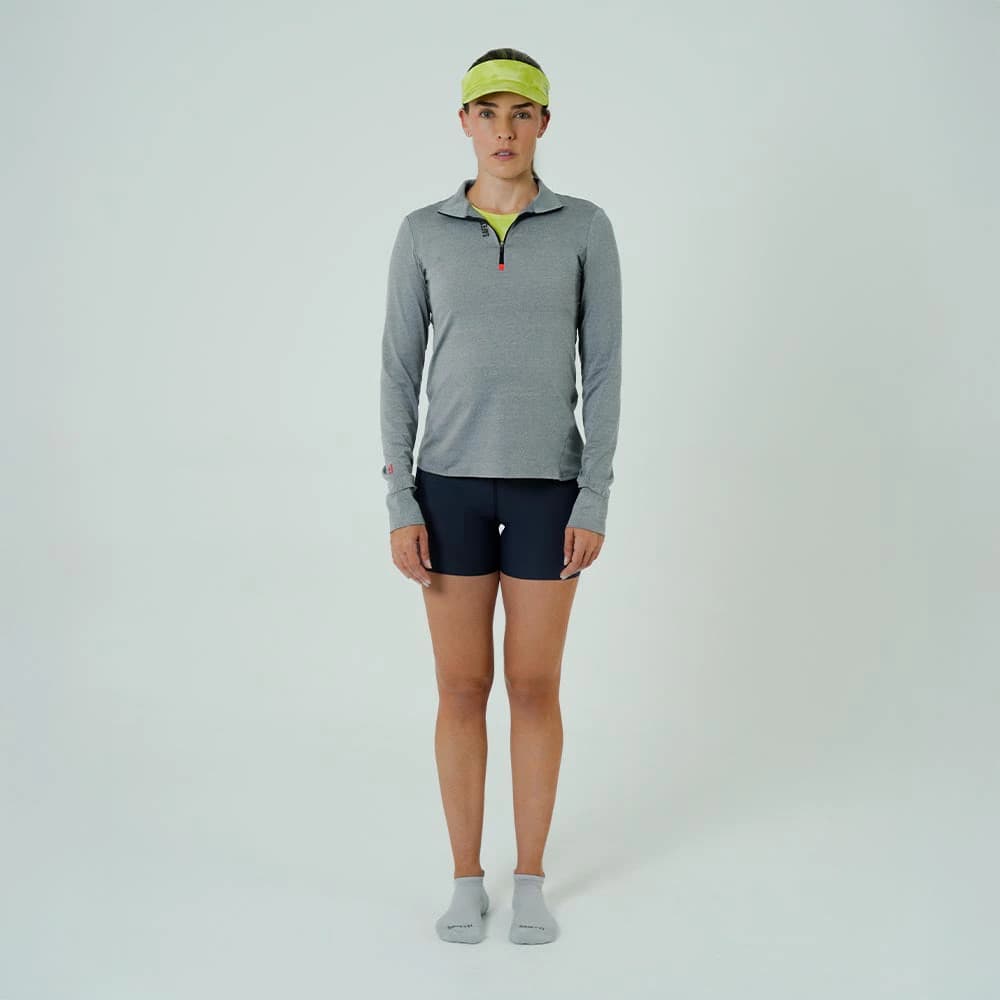 CAMISETA RUNNING MANGA LARGA ACTIVE GRAY PARA MUJER - imagen 1