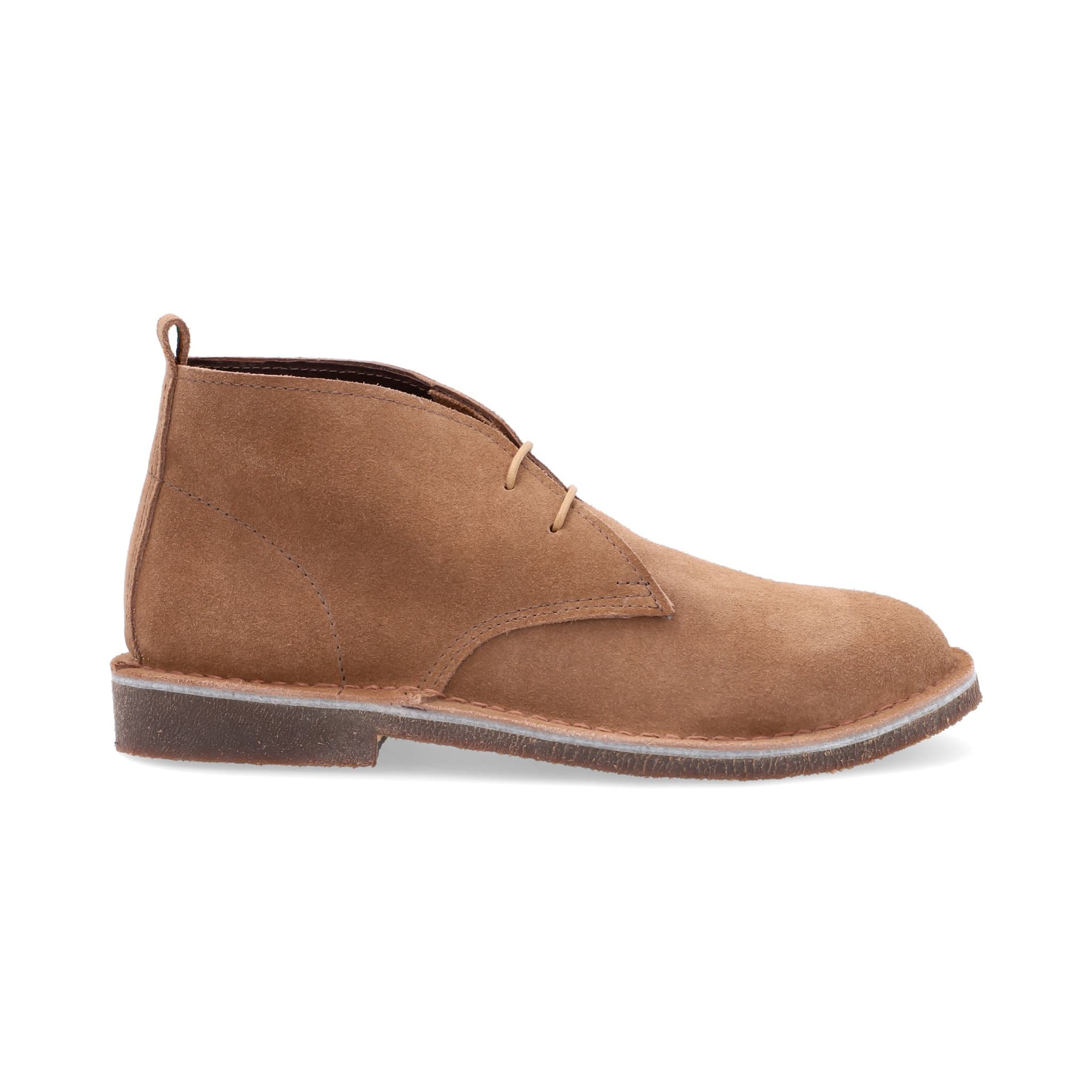 Botas Desert Hombre Cuero Carnaza Almendra - imagen 3