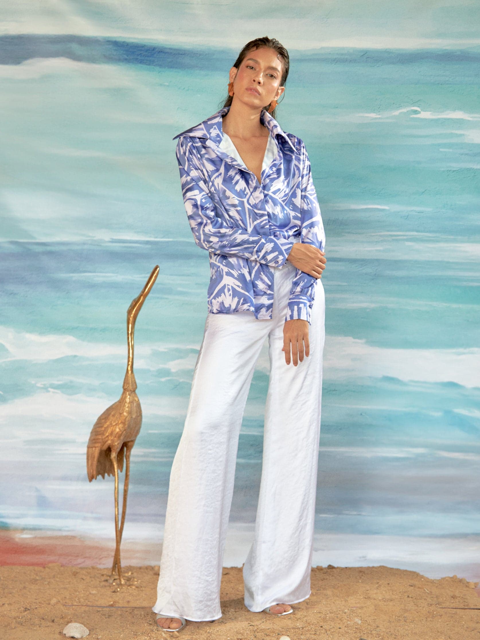Blusa Klasik Tortuga Carey Azul - imagen 2