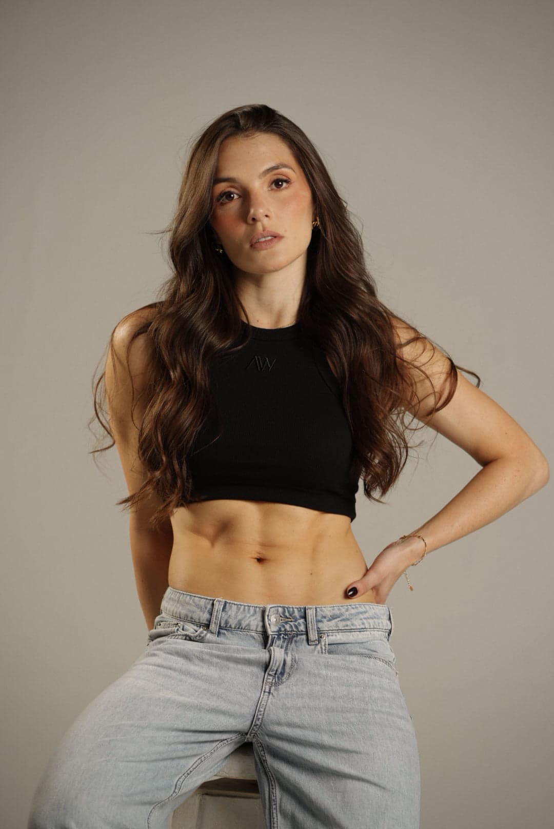 Rib Tank Top Negro - imagen 6
