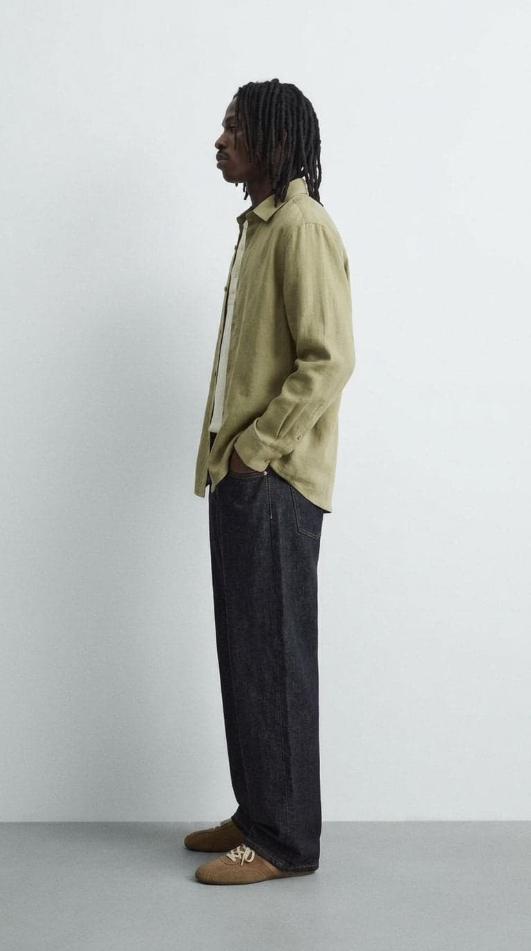 CAMISA SAKO VERDE - imagen 2