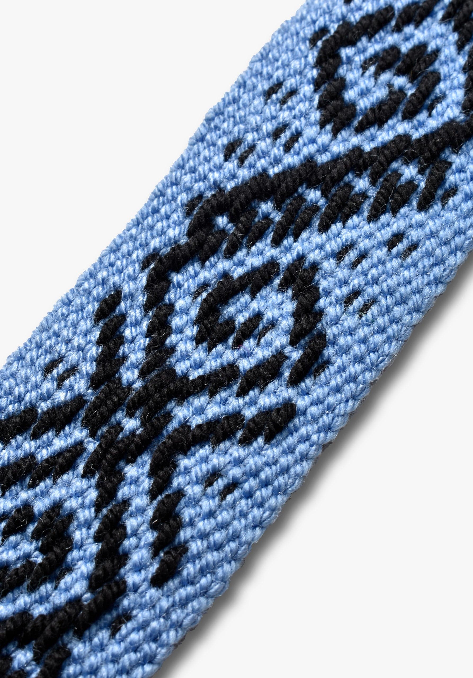 Cinturón Tejido Calvino Azul - Negro - imagen 2