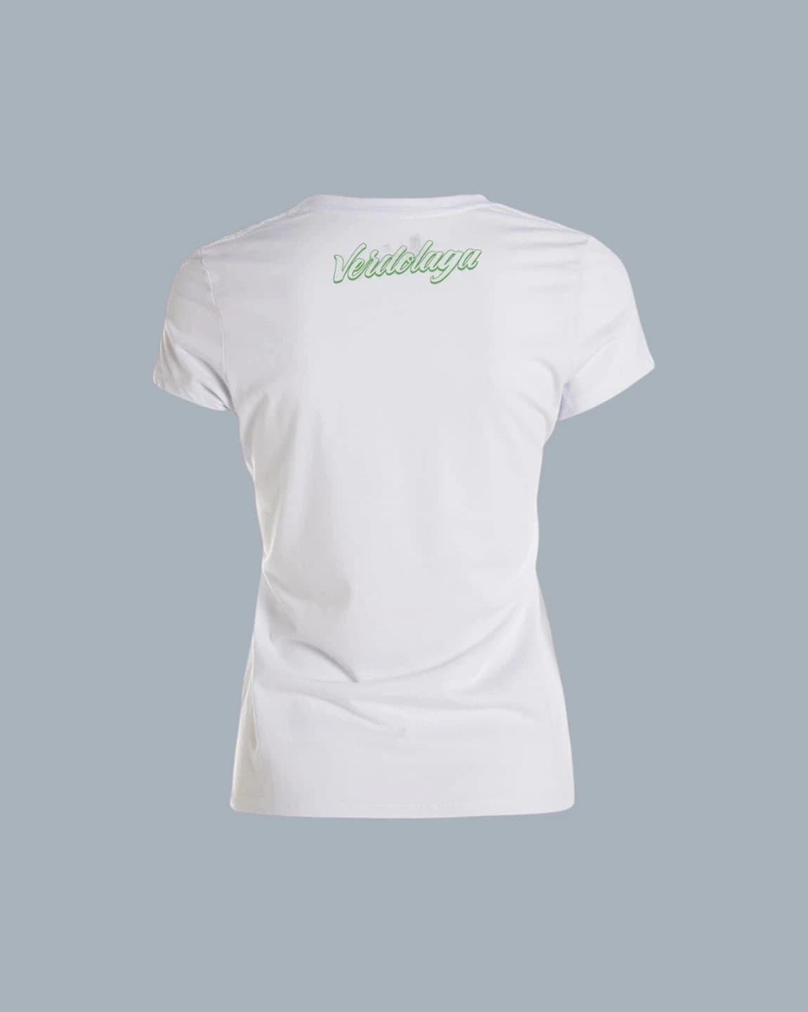 CAMISETA DAMA BLANCA A/N VERDE - imagen 2