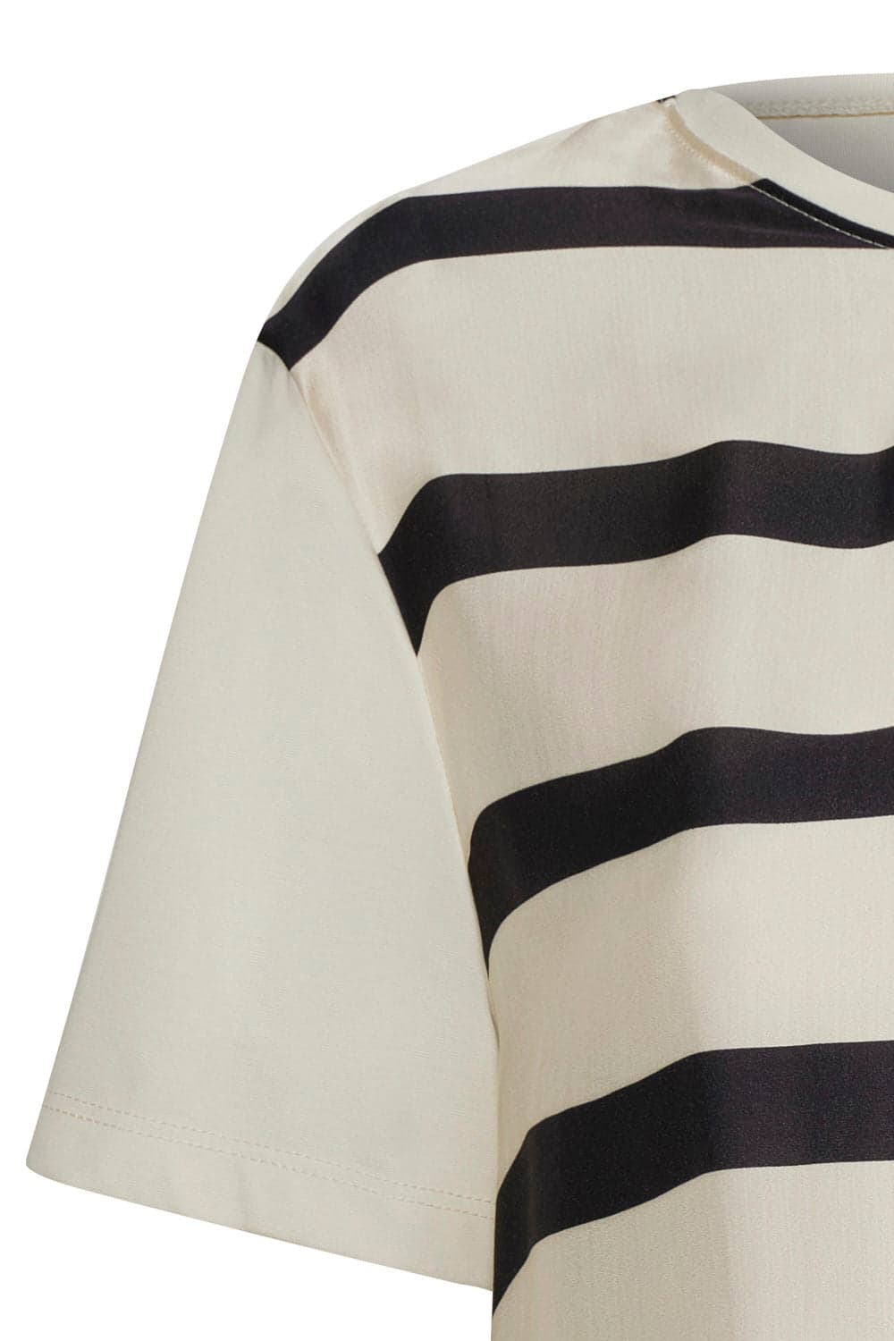 Camiseta lourdes line between ivory negro - imagen 2