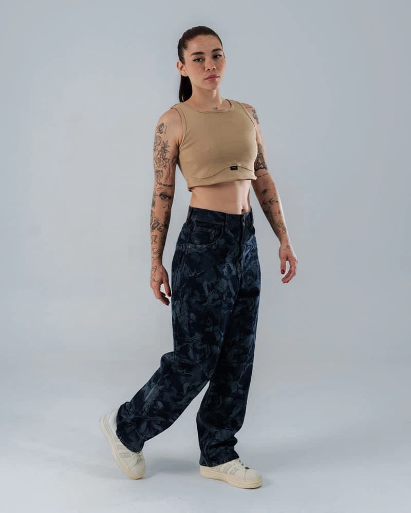 Crop Top Arena Para Mujer Corte Imperio - imagen 3