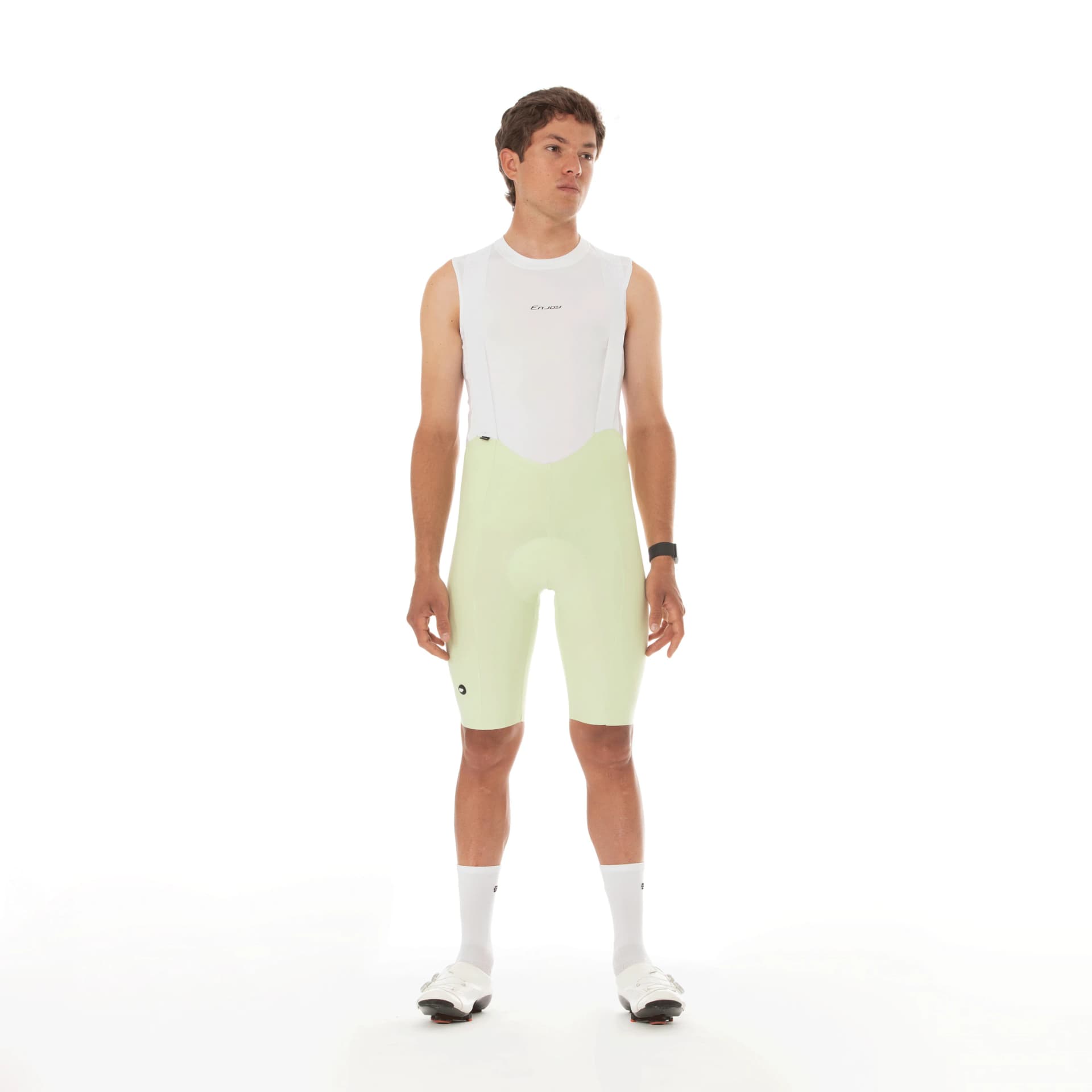 Pantaloneta Venge Verde Manzana Con Cortes - imagen 2