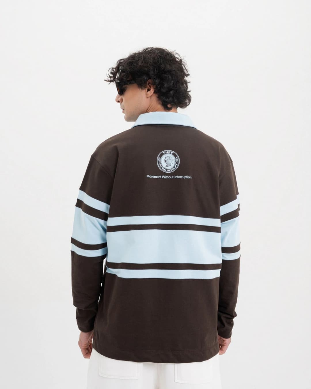 ACROSS THE LINES BROWN POLO - imagen 3