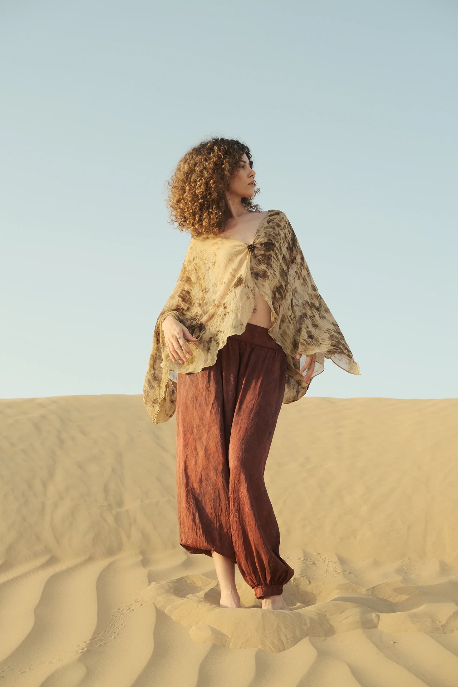 Madder Silk Dupion Balloon Pant - imagen 3