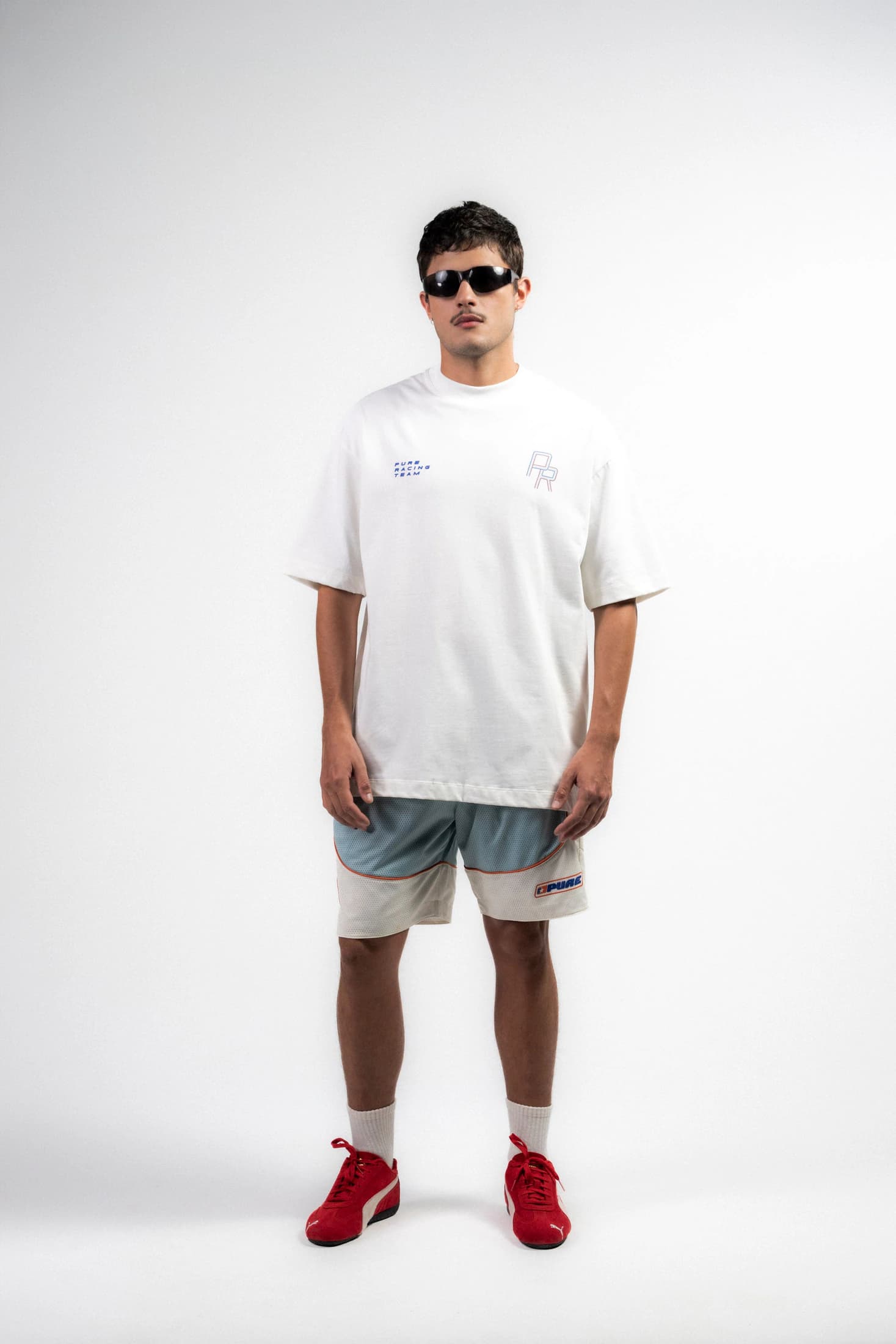 Overdrive Ivory Racing Lines T-Shirt - imagen 5
