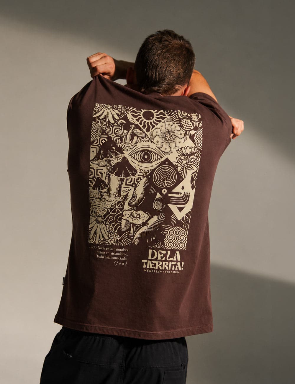 Camiseta Oversize  Siembra Chocolate Hombre