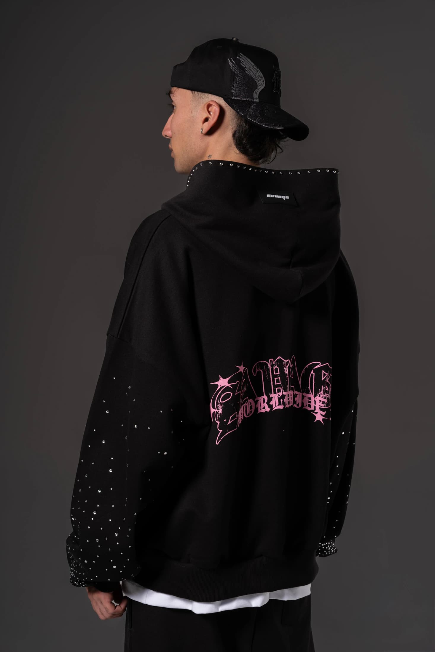Double Zip Hoodie Boxy fit World wide  14649 - imagen 6