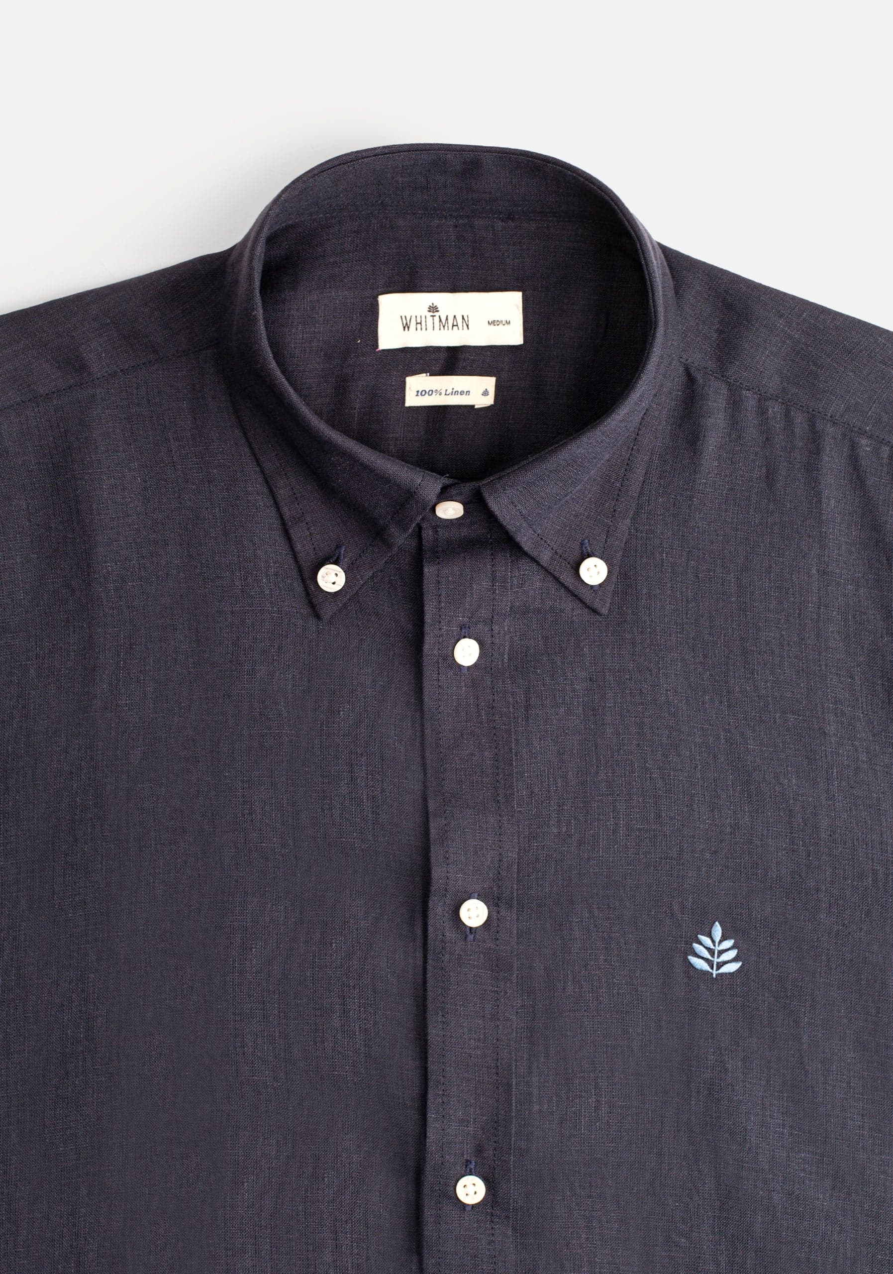 Camisa H CI Lino L-Azl Azul Osc - imagen 2
