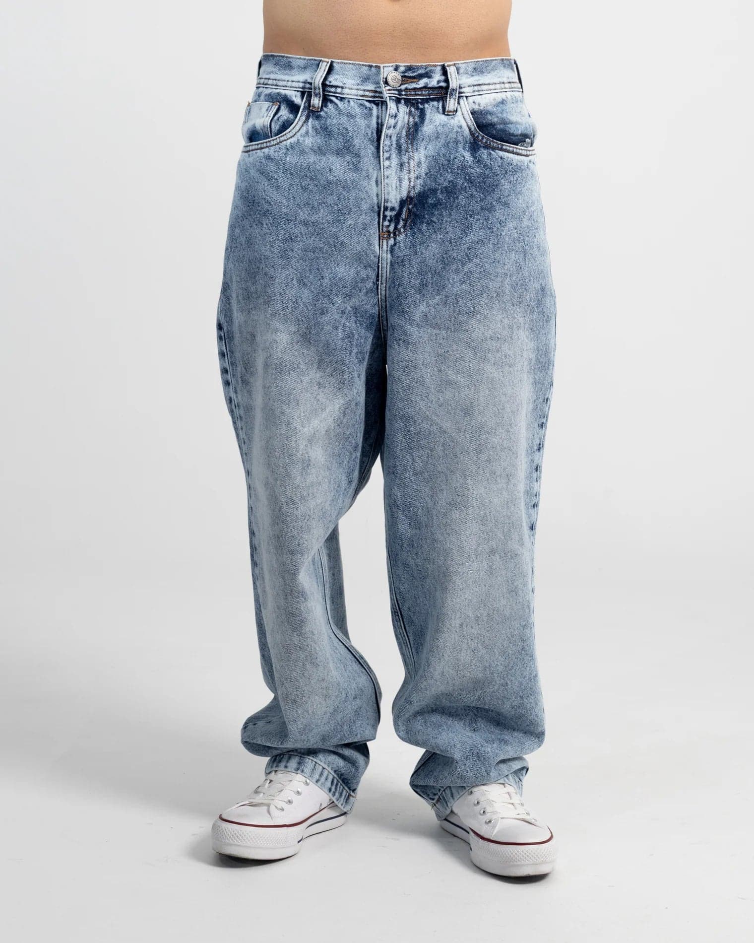Jeans Azul Baggy Ice Washed - imagen 6