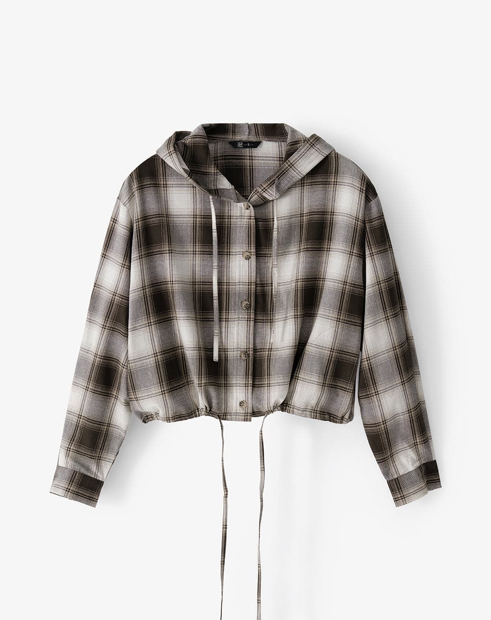 Chaqueta oversize cuadros mujer