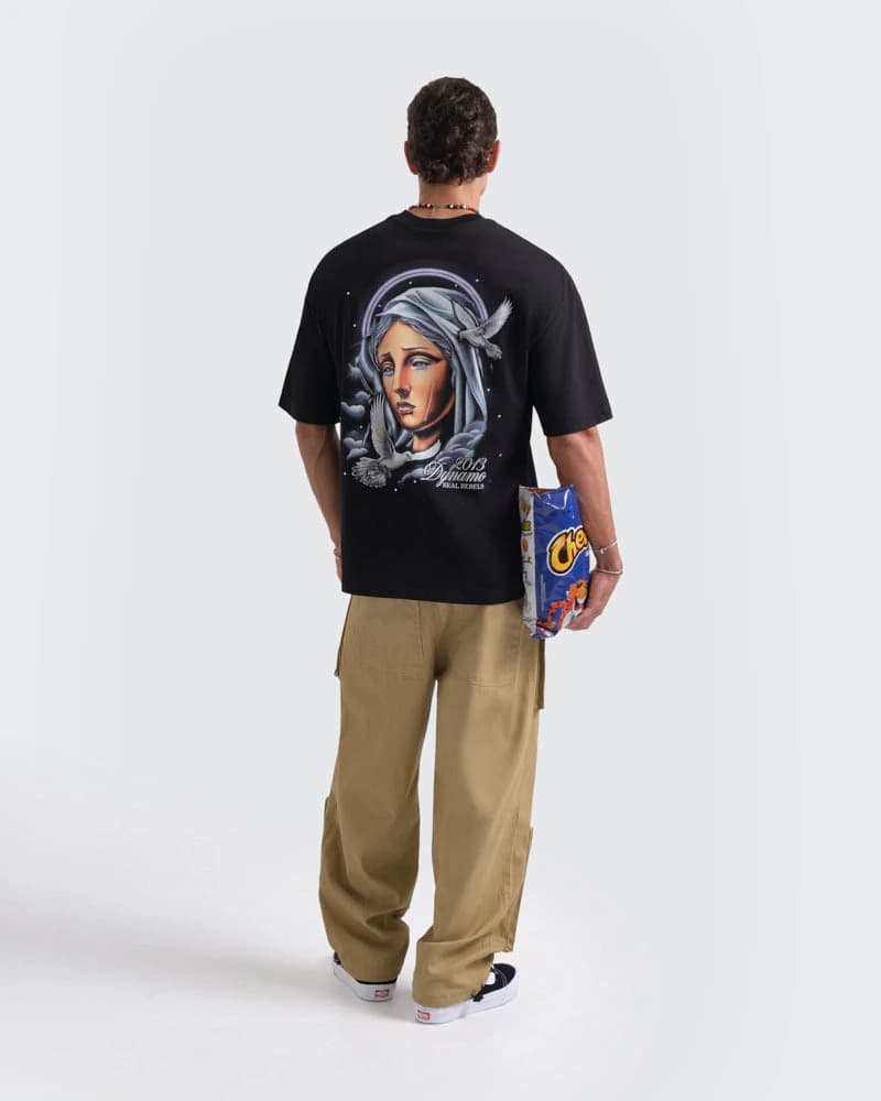 Camiseta Negra Oversize Divine Grace - imagen 6