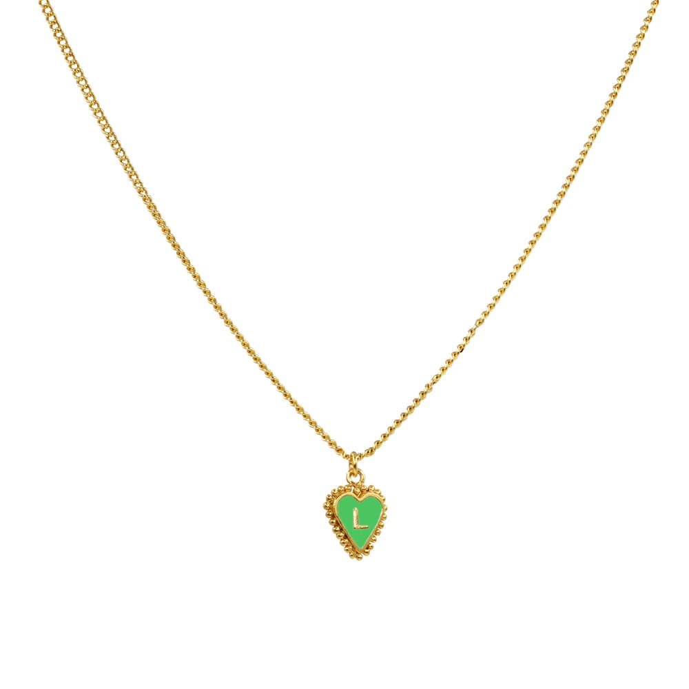 Cadena 1 Letra Heart Verde - imagen 5