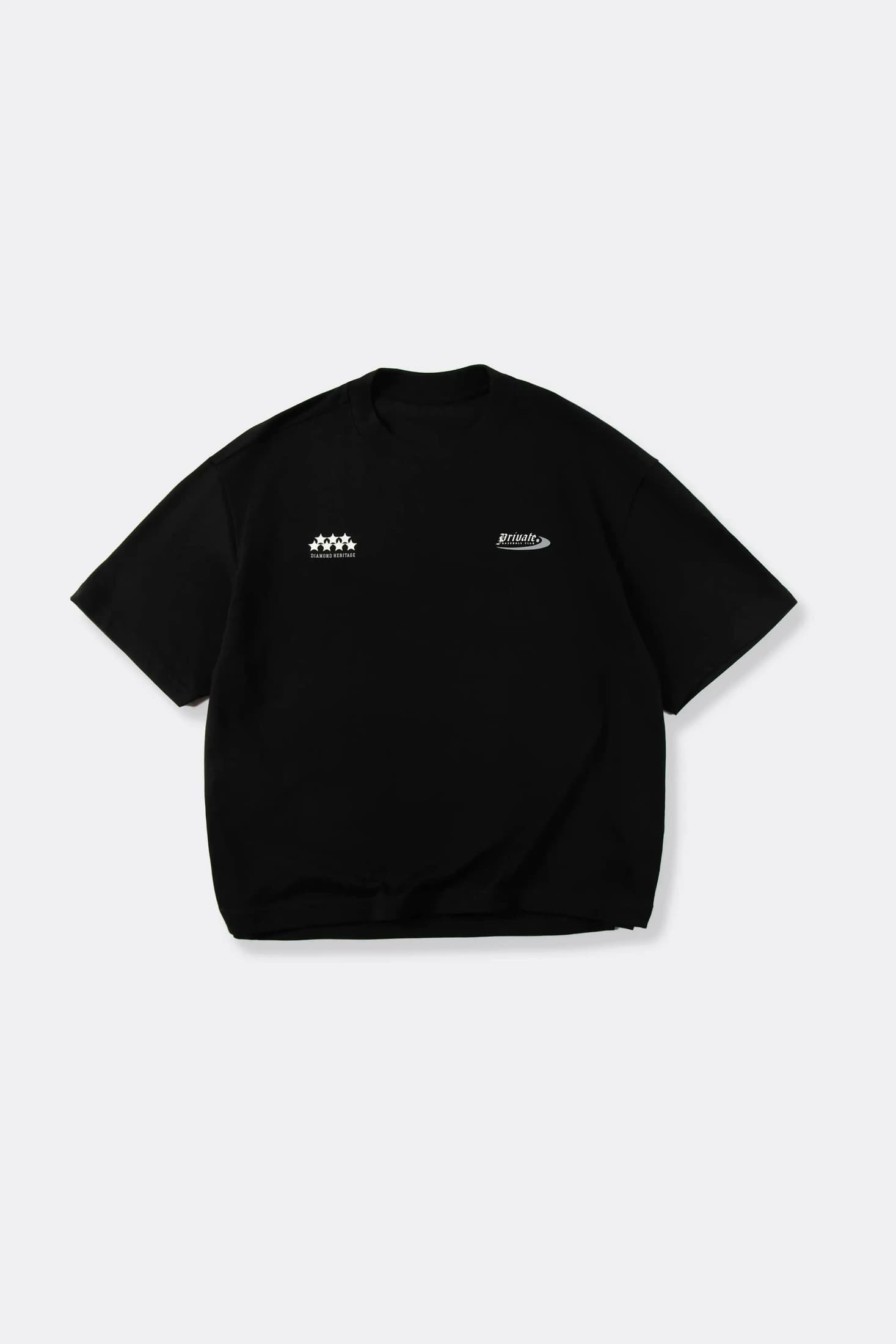 CAMISETA MANGA CORTA COLOR NEGRO
