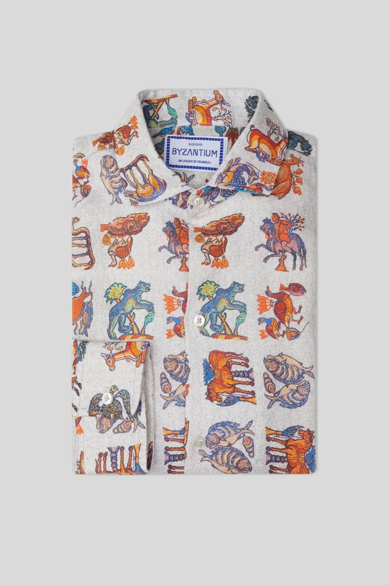 Men's linen shirt white justiniano - imagen 10