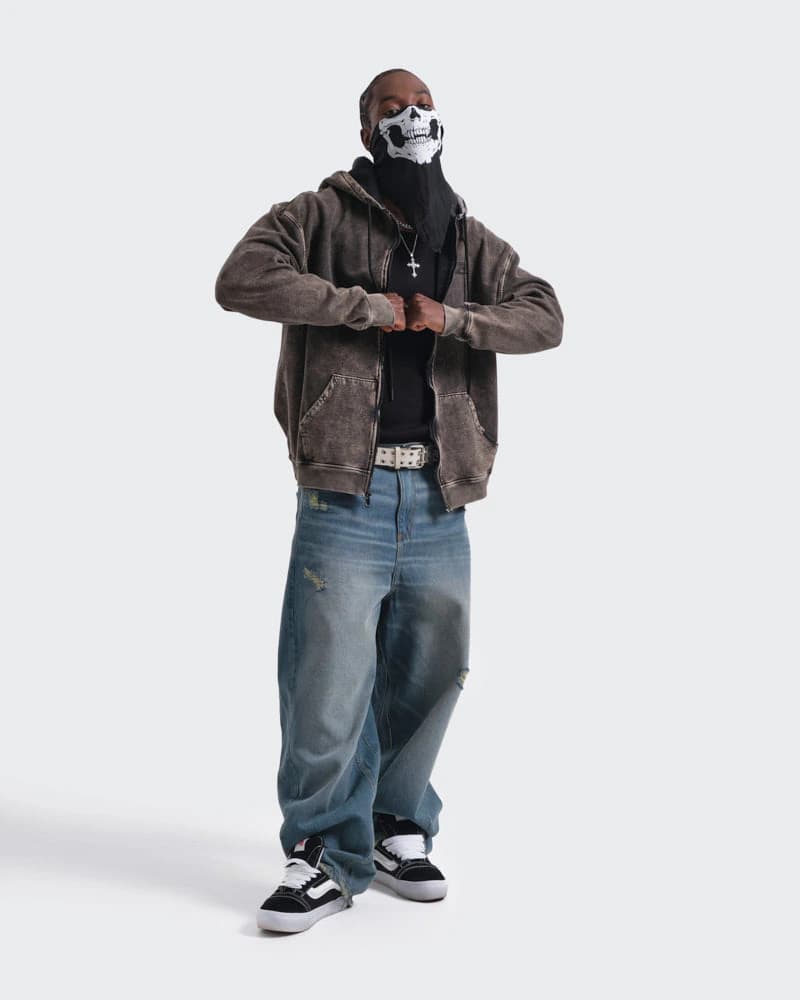 Hoodie Gris Oversize Heavy Cotton - imagen 4