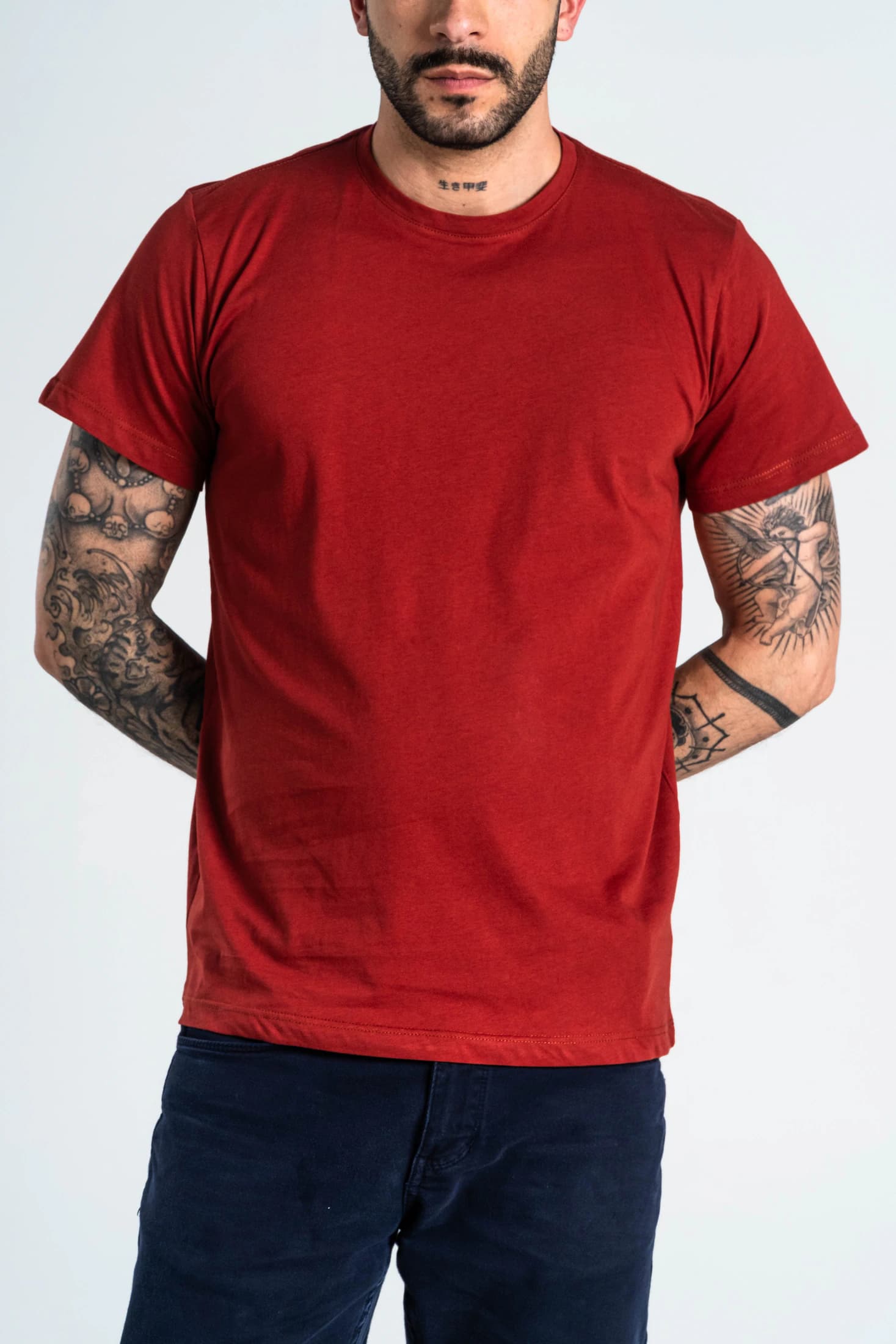 Camiseta Básica Algodón Terracota