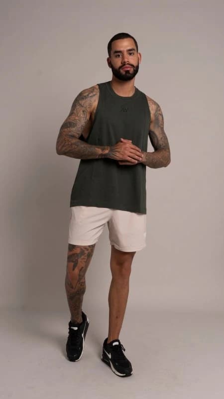 Classic Tank Men Verde militar - imagen 1