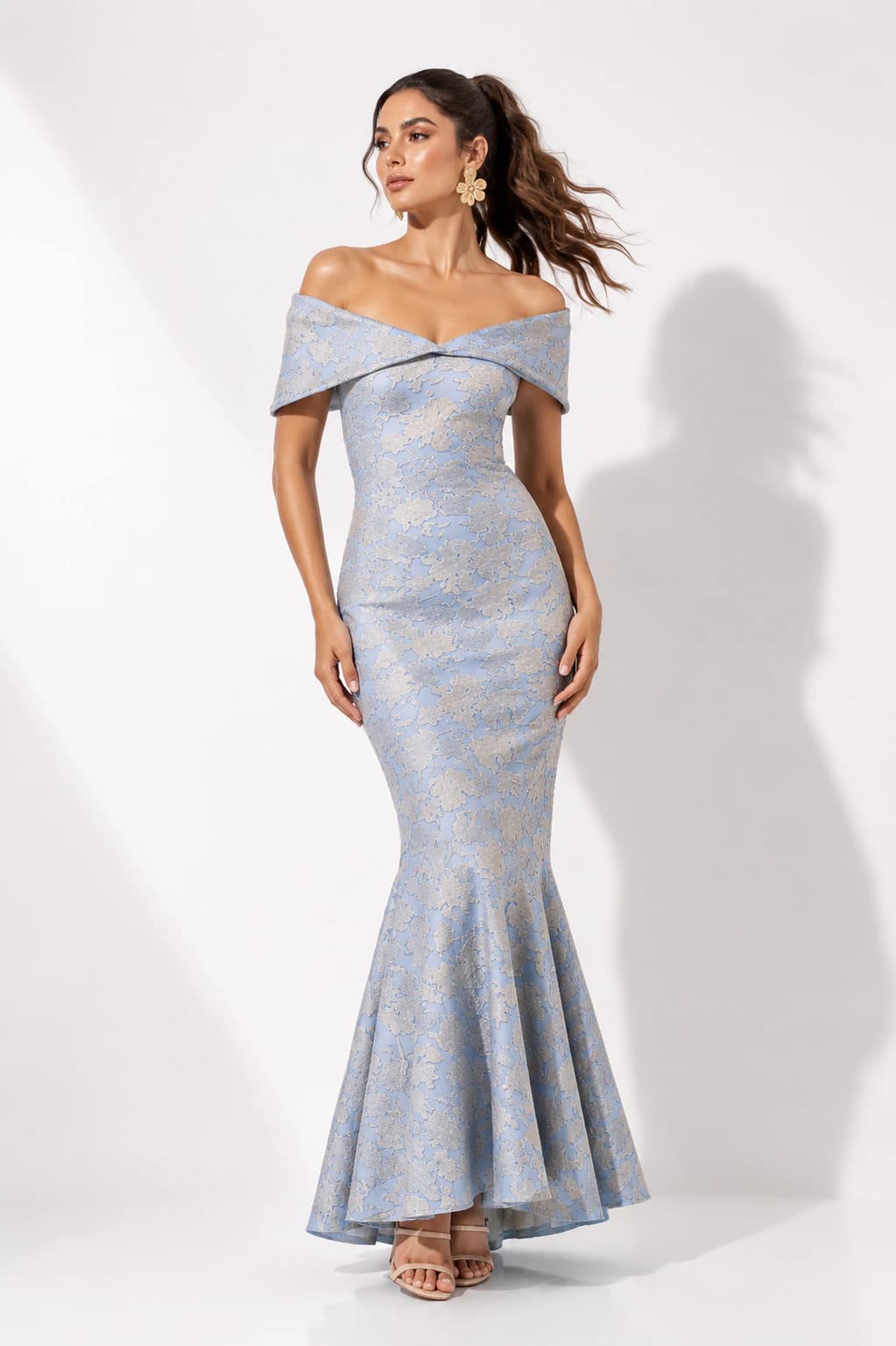 Vestido Sabina Ii Estampado Azul - imagen 1
