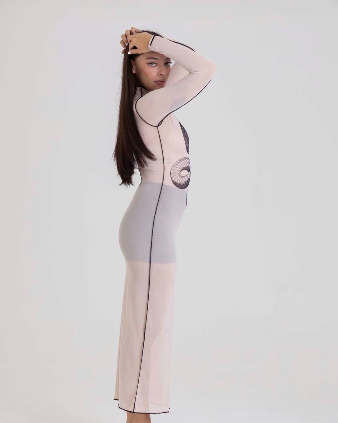 SNAKE MESH DRESS - imagen 3