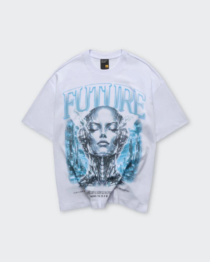 Camiseta Blanca Oversize Future - imagen 1