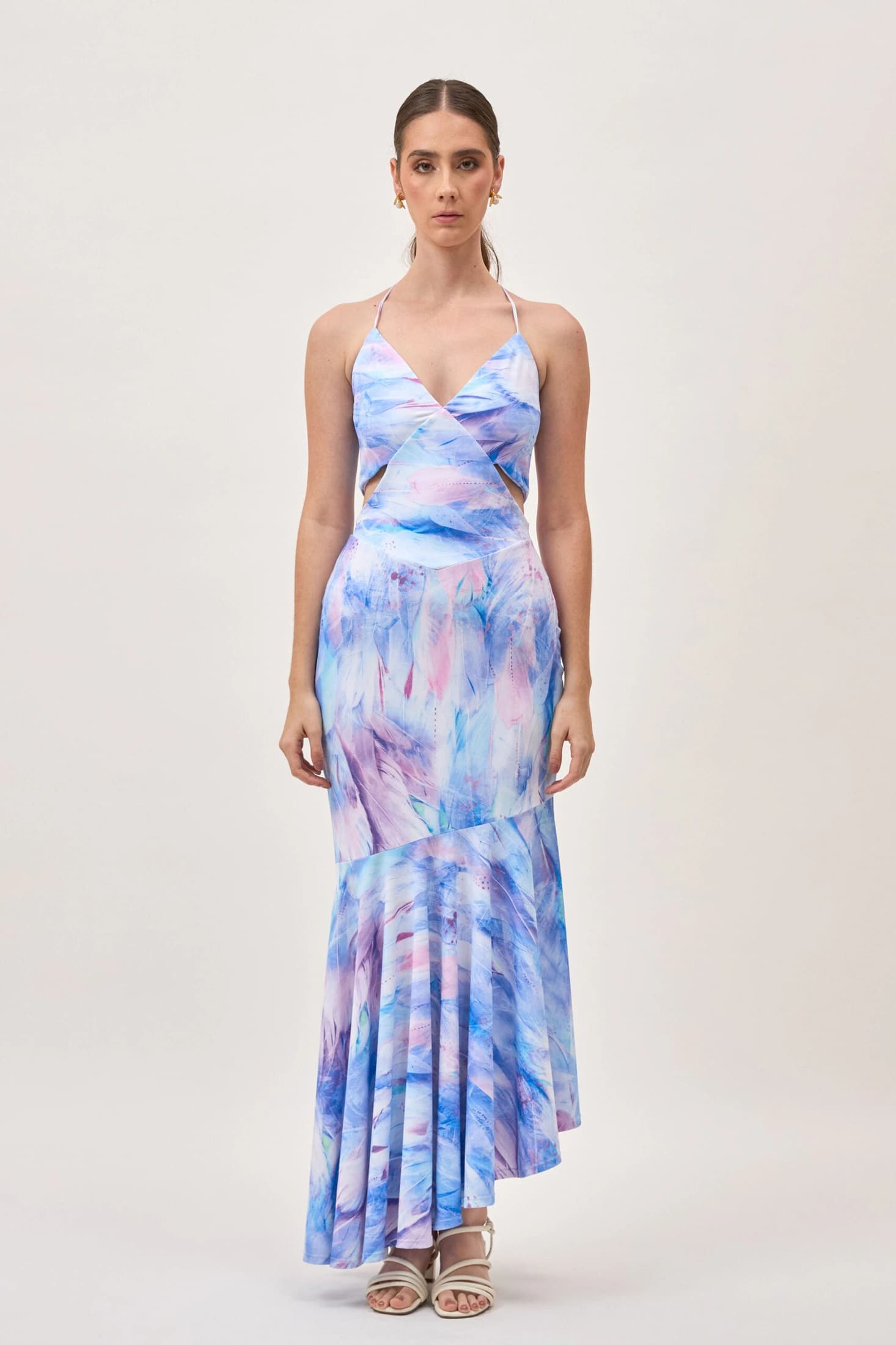 Vestido Oll Plumas Lila - imagen 11