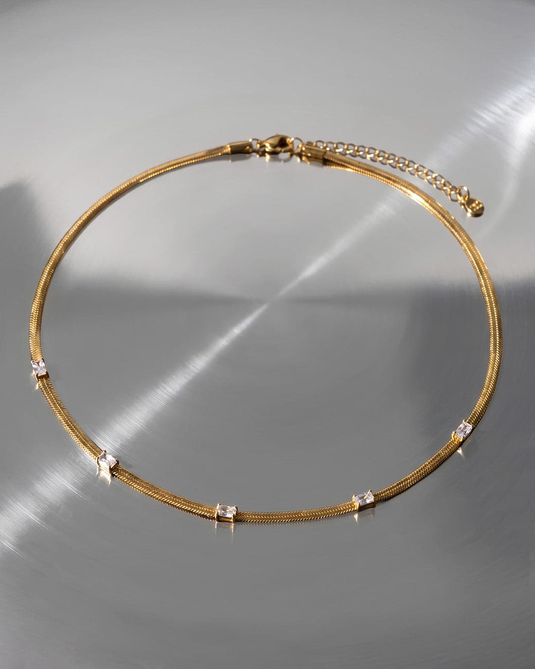 Collar Plano Cristales Multicolor - imagen 3
