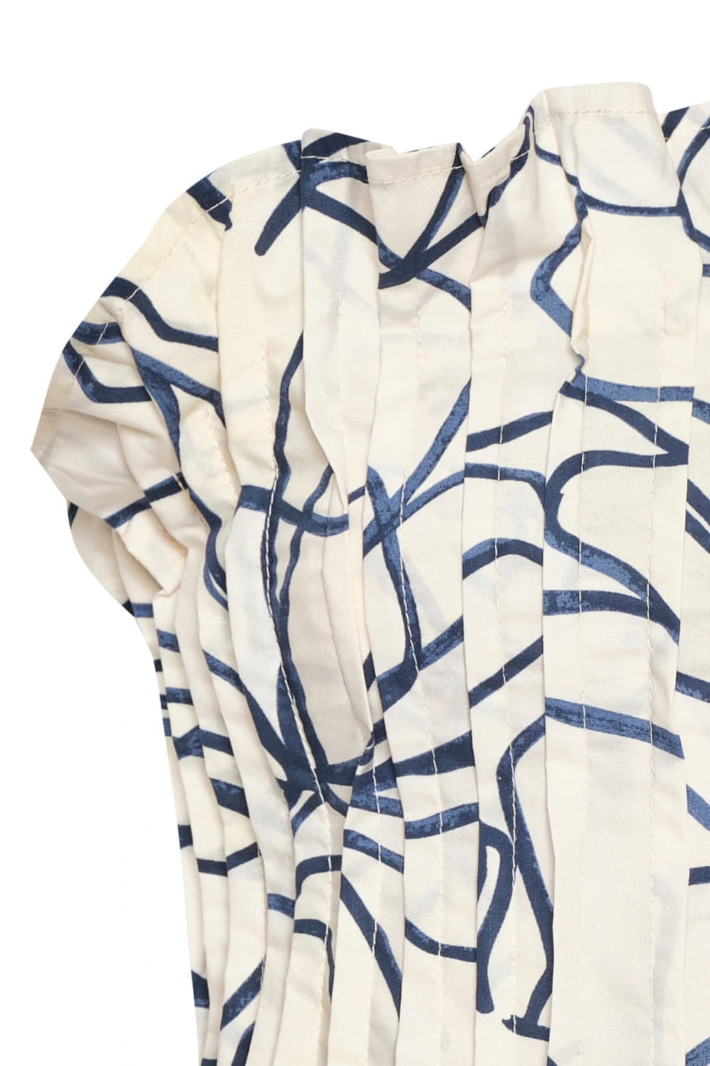 Crop top chiara ivory navy - imagen 2
