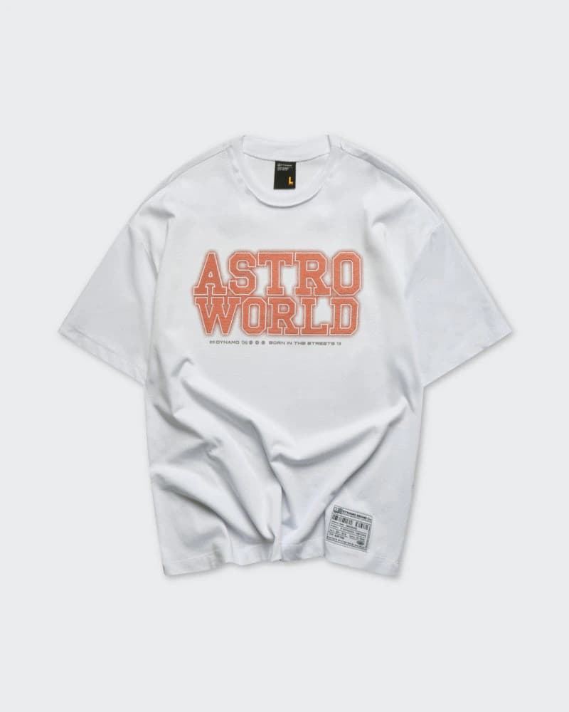 Camiseta Blanca Oversize Astro World - imagen 6