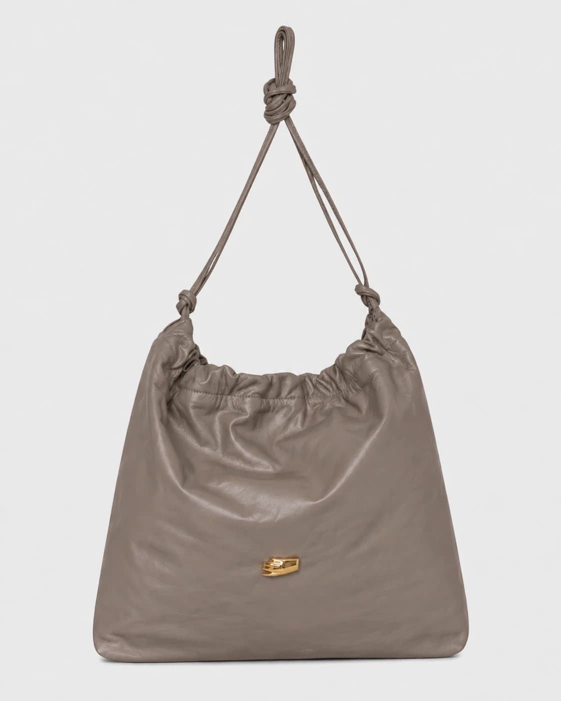 Le Sac G Taupe Leather Bag