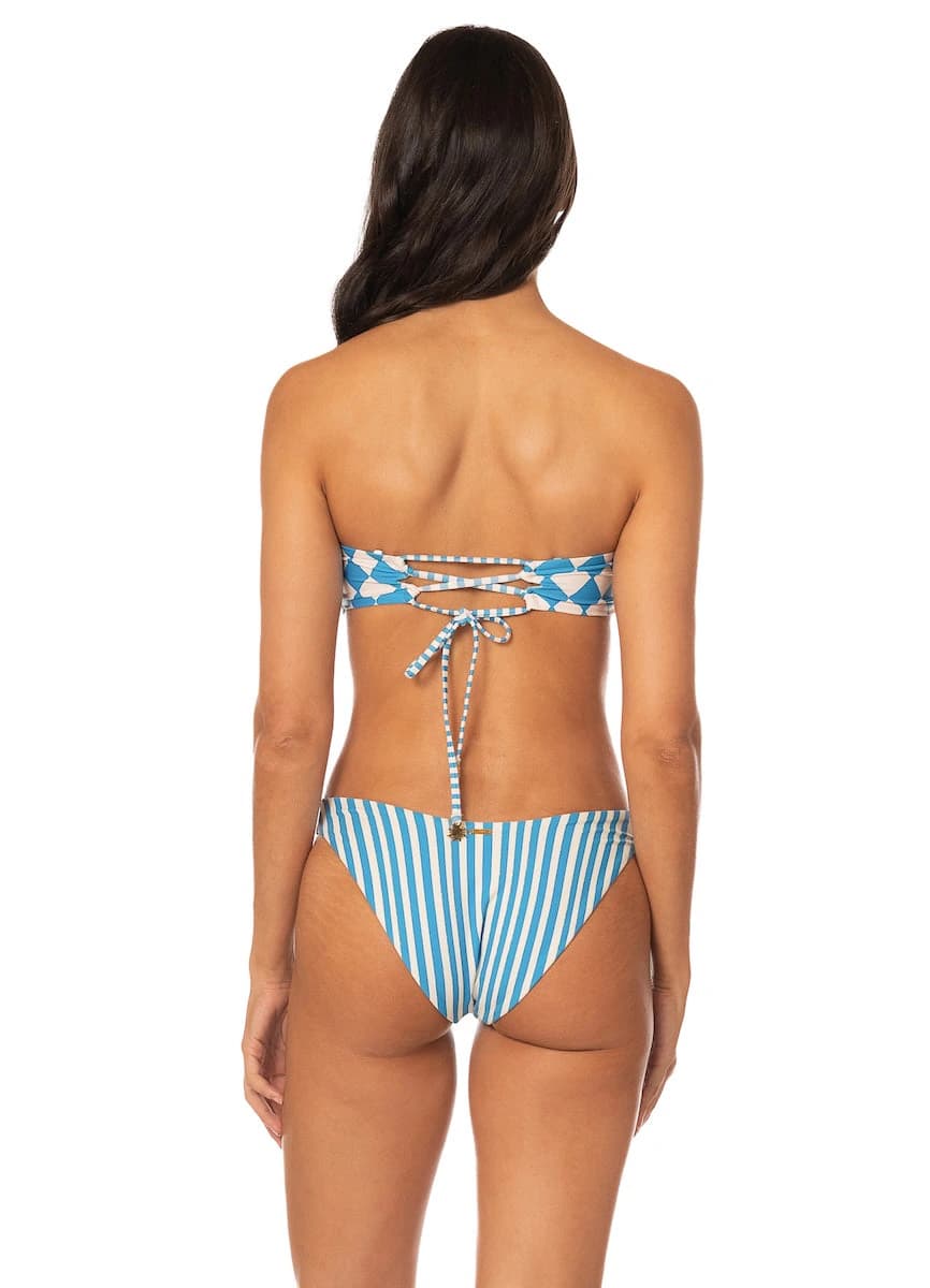Maaji Prism Wave Splendour Regular Rise Thin Side  Bikini Bottom - imagen 1