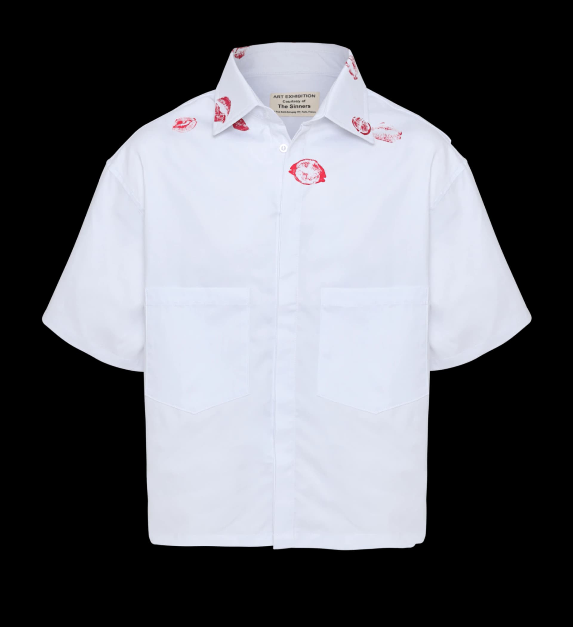 TOO MUCH IRONY! WHITE OVERSHIRT - imagen 1