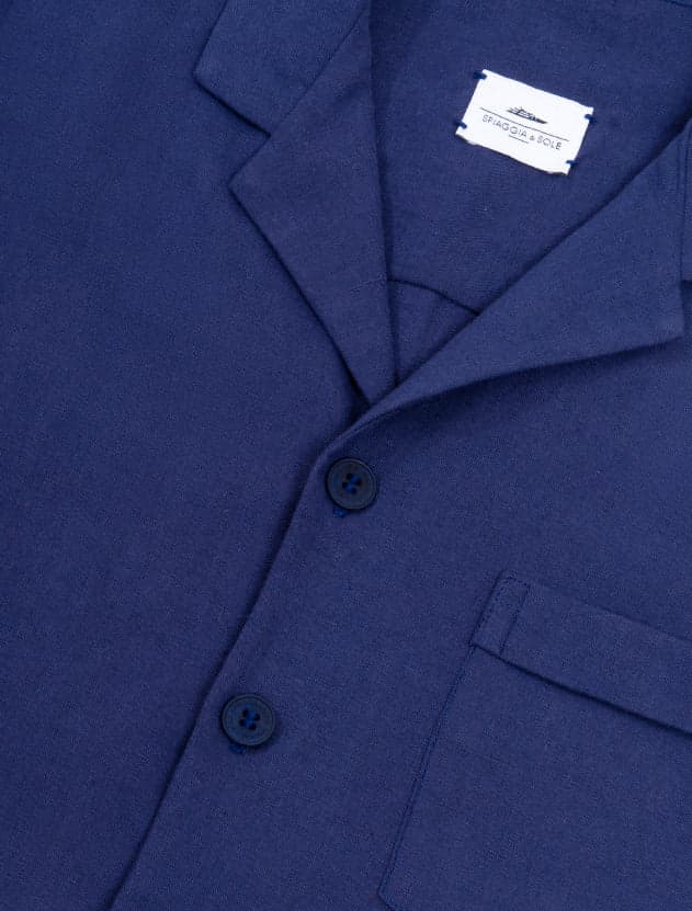 Portofino Dark Navy Lino / Algodón  - Camisa - imagen 5