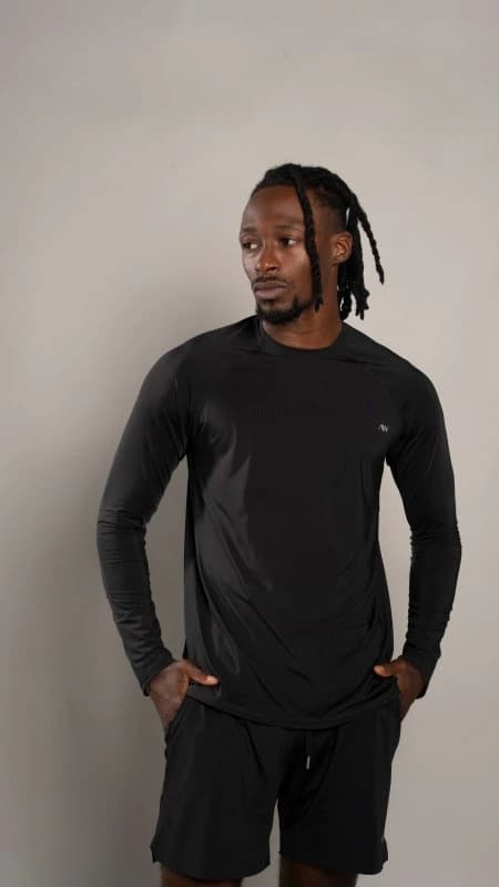 Long sleeve Men Negro - imagen 3
