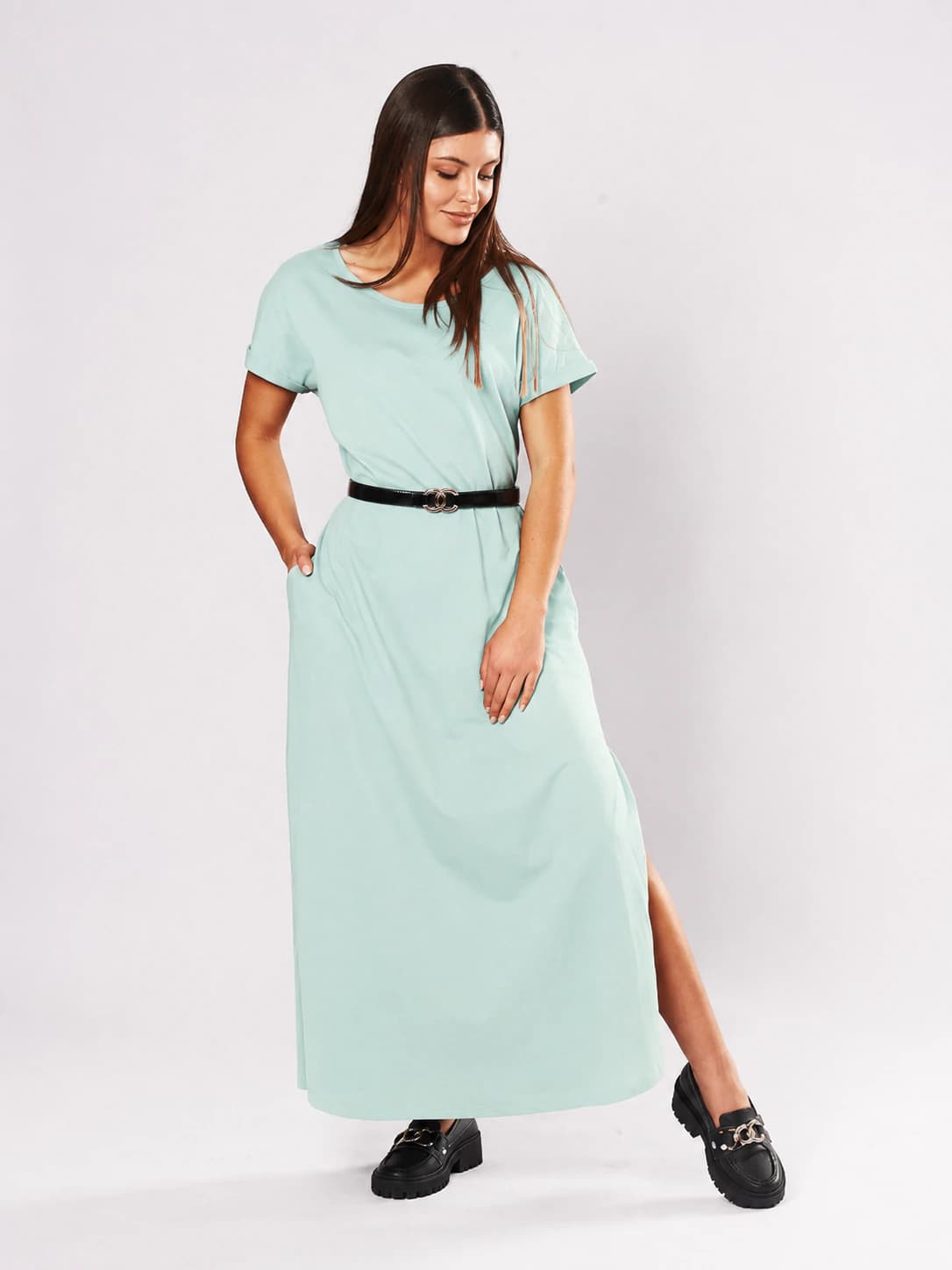 Vestido Celia  Verde Pistacho