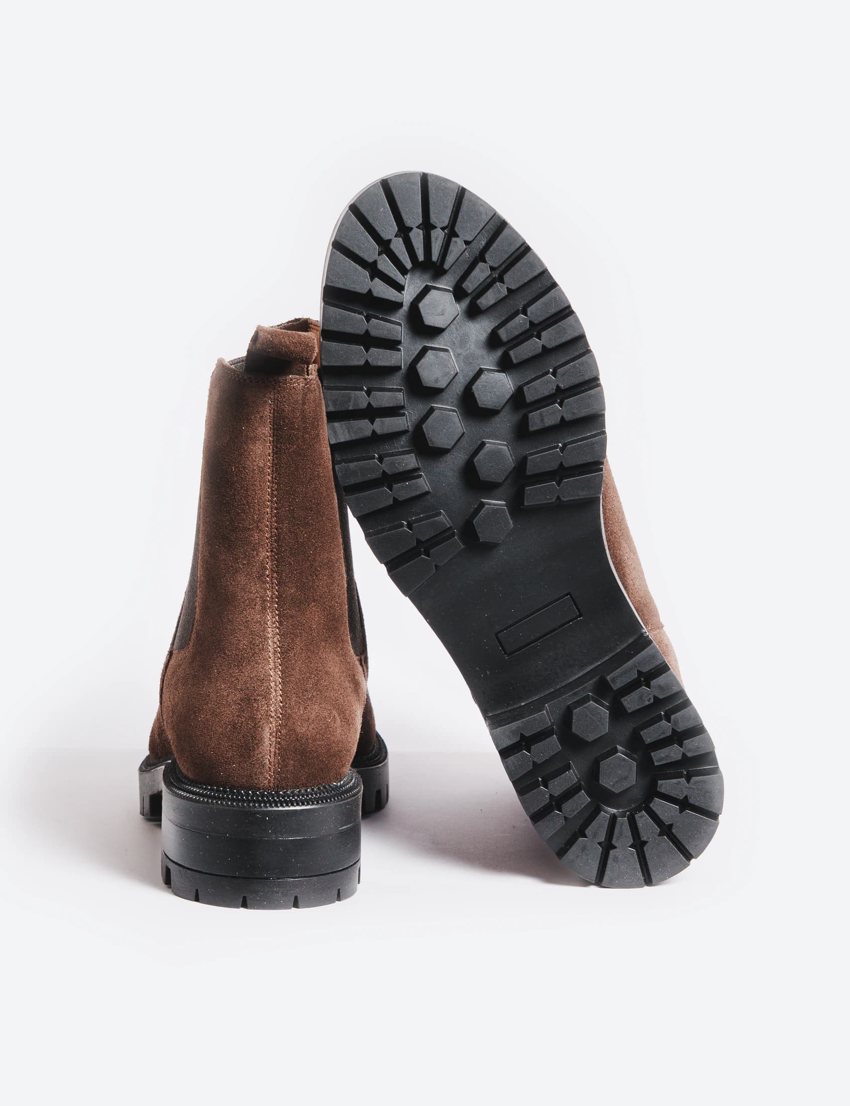 BOTA CHELSEA PORTUGAL CARNAZA CHOCOLATE - imagen 4