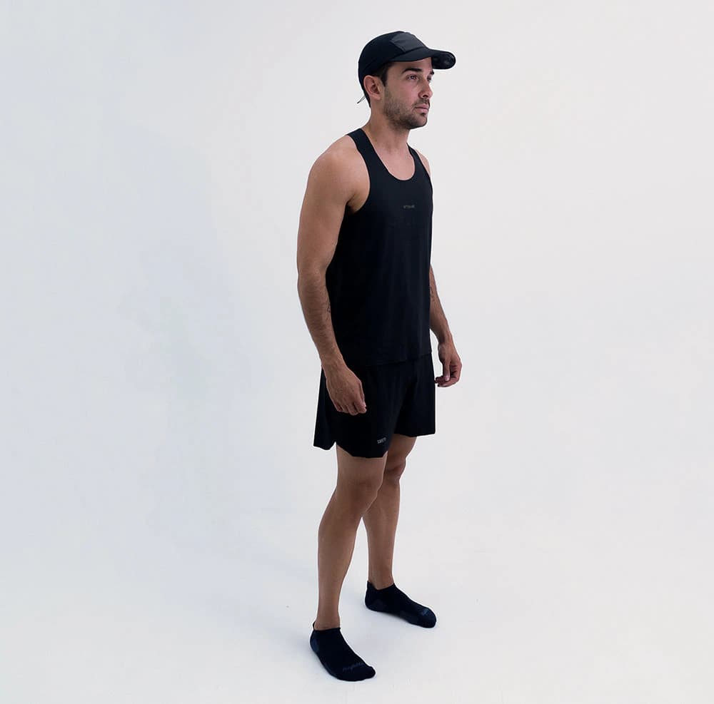 CAMISETA RUNNING MANGA SISA LEVIT BLACK PARA HOMBRE - imagen 5