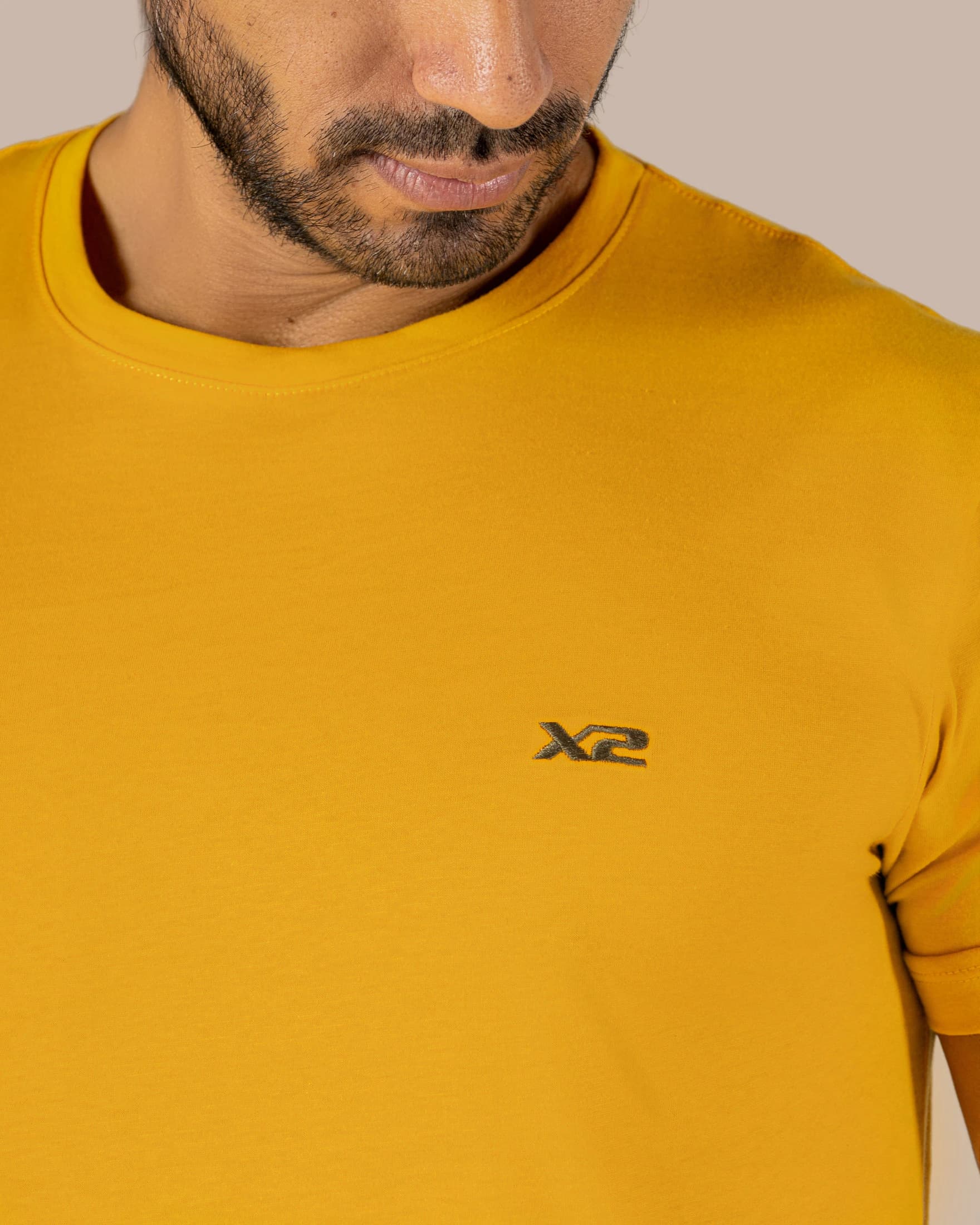 Camiseta Cuello Redondo Algodón Abisso X2