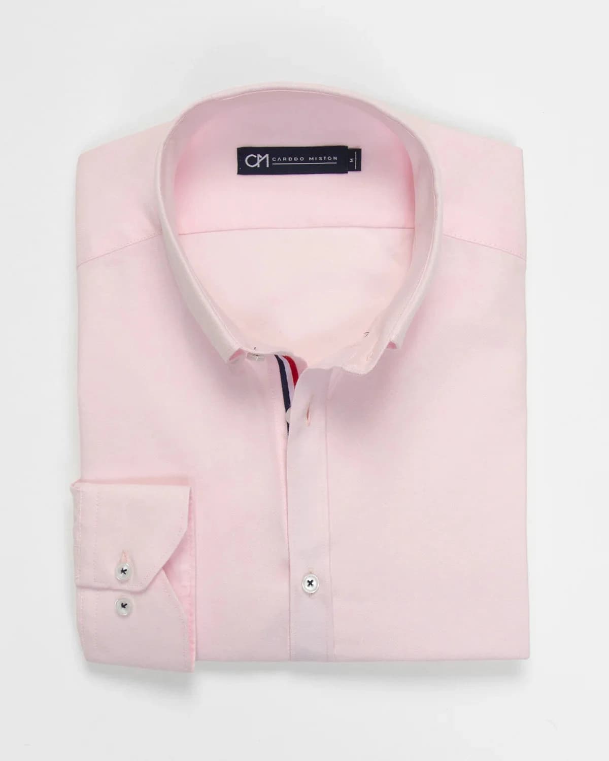 Camisa Oxford Hiladillo France Algodón Palo De Rosa - imagen 5