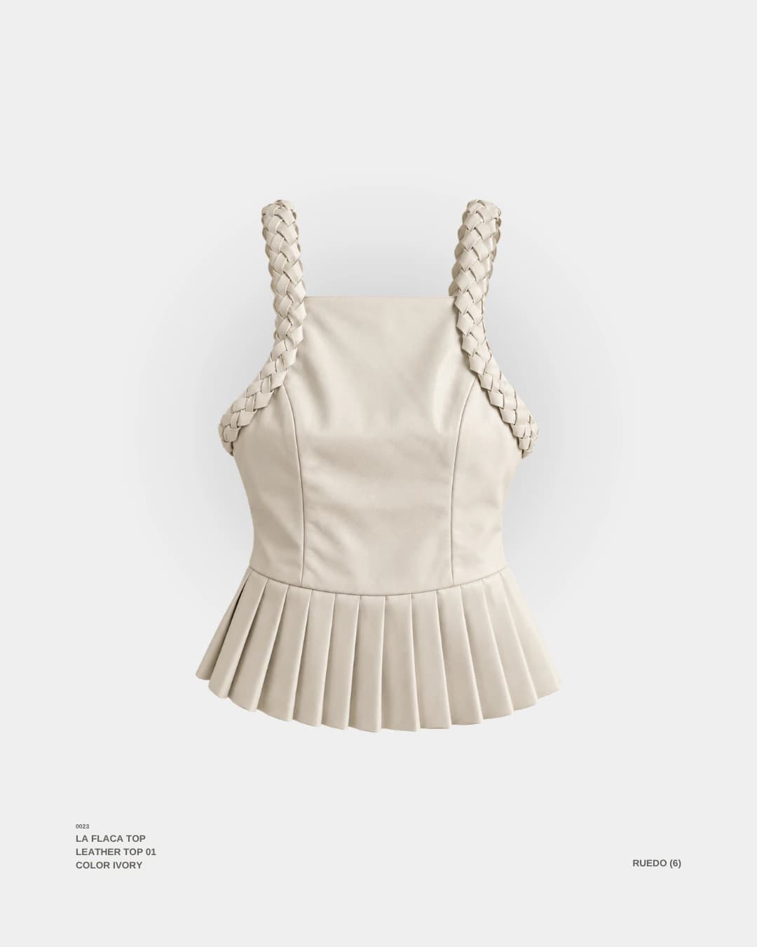 "LA FLACA" TOP IVORY - imagen 1