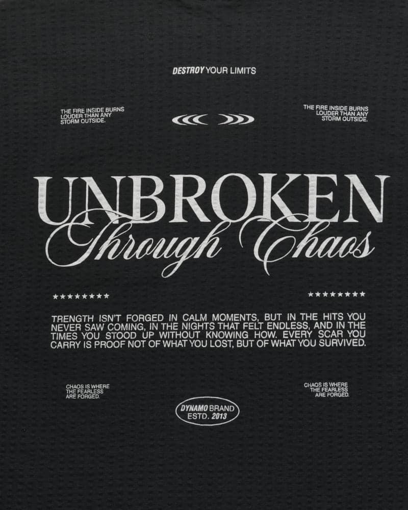 Camiseta Negra Oversize Unbroken - imagen 2