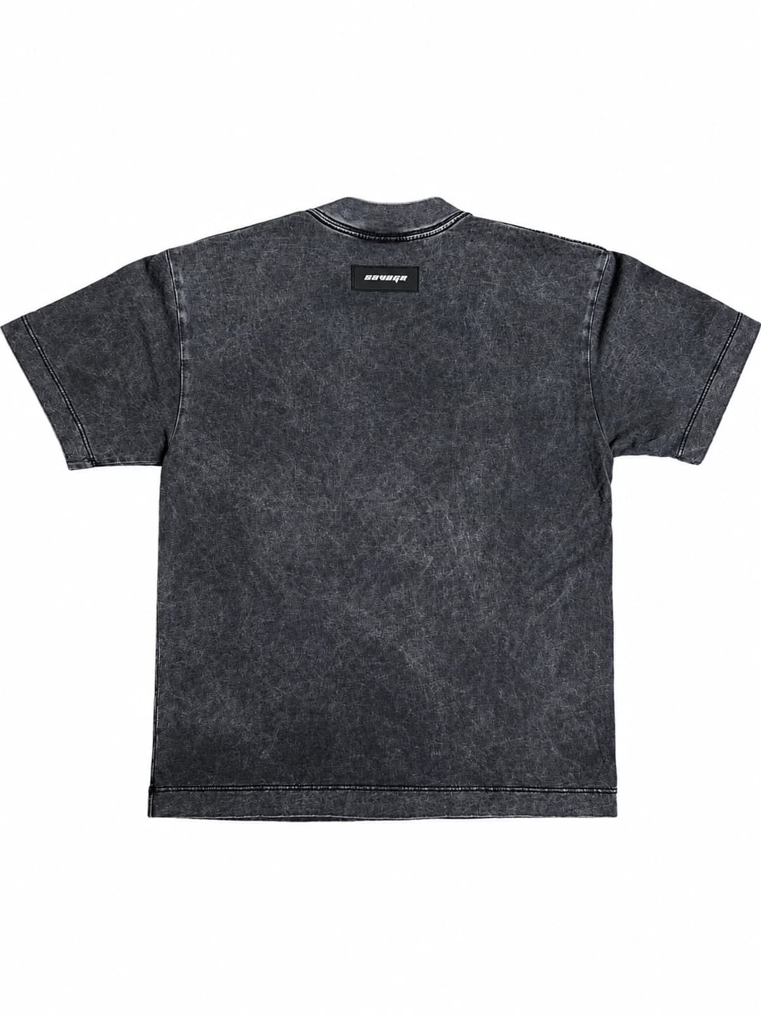 Oversize Acid Wash Negra Placa S - imagen 2